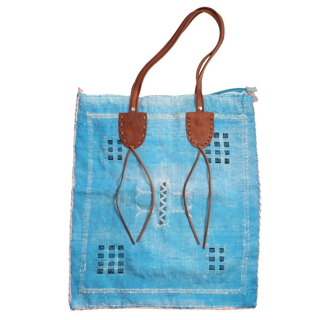 Blue Moroccan Hobo Bag by Z&L Europe